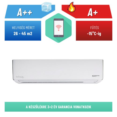 Polar Lite / 3,5 kW / oldalfali split klíma